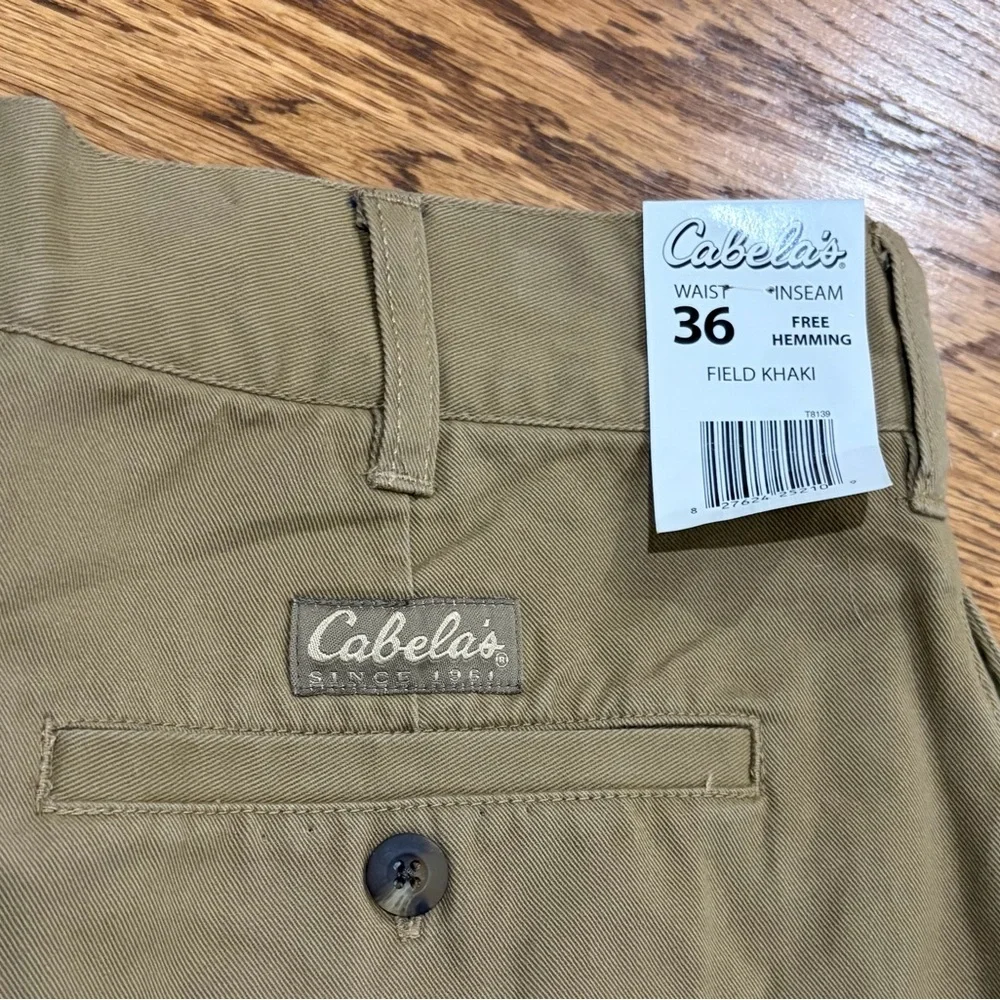 NWT Cabela's Flannel Lined Chinos (36)